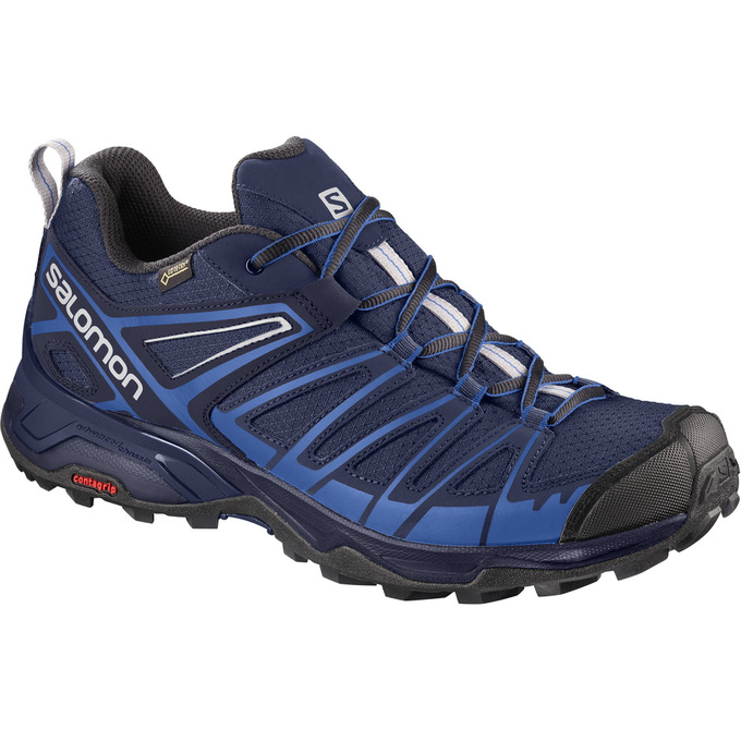 SALOMON X ULTRA 3 PRIME GTX® Philippines - Men's Hiking Shoes - Navy/Black | 247301-PXL